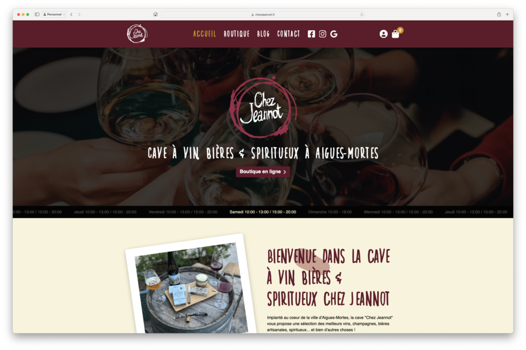 site ecommerce cave vin biere 1