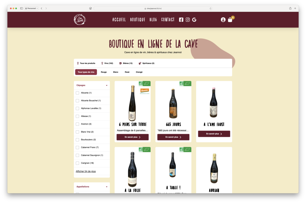 site ecommerce cave vin biere 2